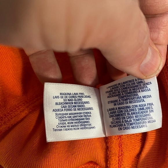 Polo by Ralph Lauren Kid's Orange Zip Up Sweatshirt Jacket‎ Size 6 - Picture 7 of 12